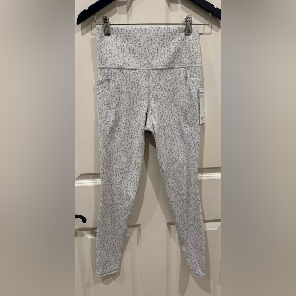 Athleta Light Gray Speckled High-Rise Leggings - Picture 3 of 11